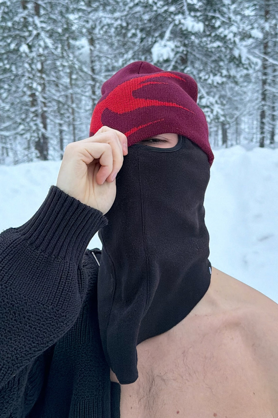 New Amore Burgundy Beanie