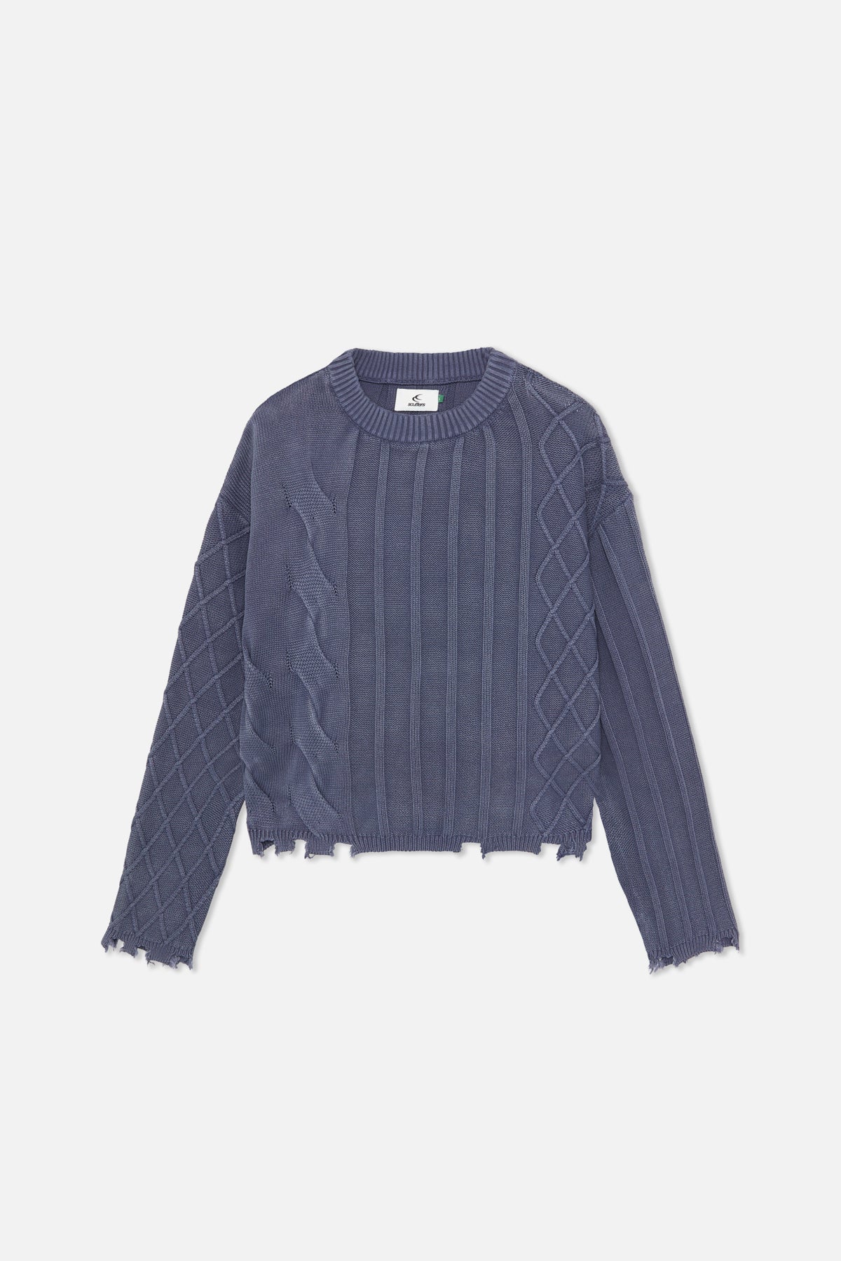 Übergroßes Trench-Trikot in Marineblau