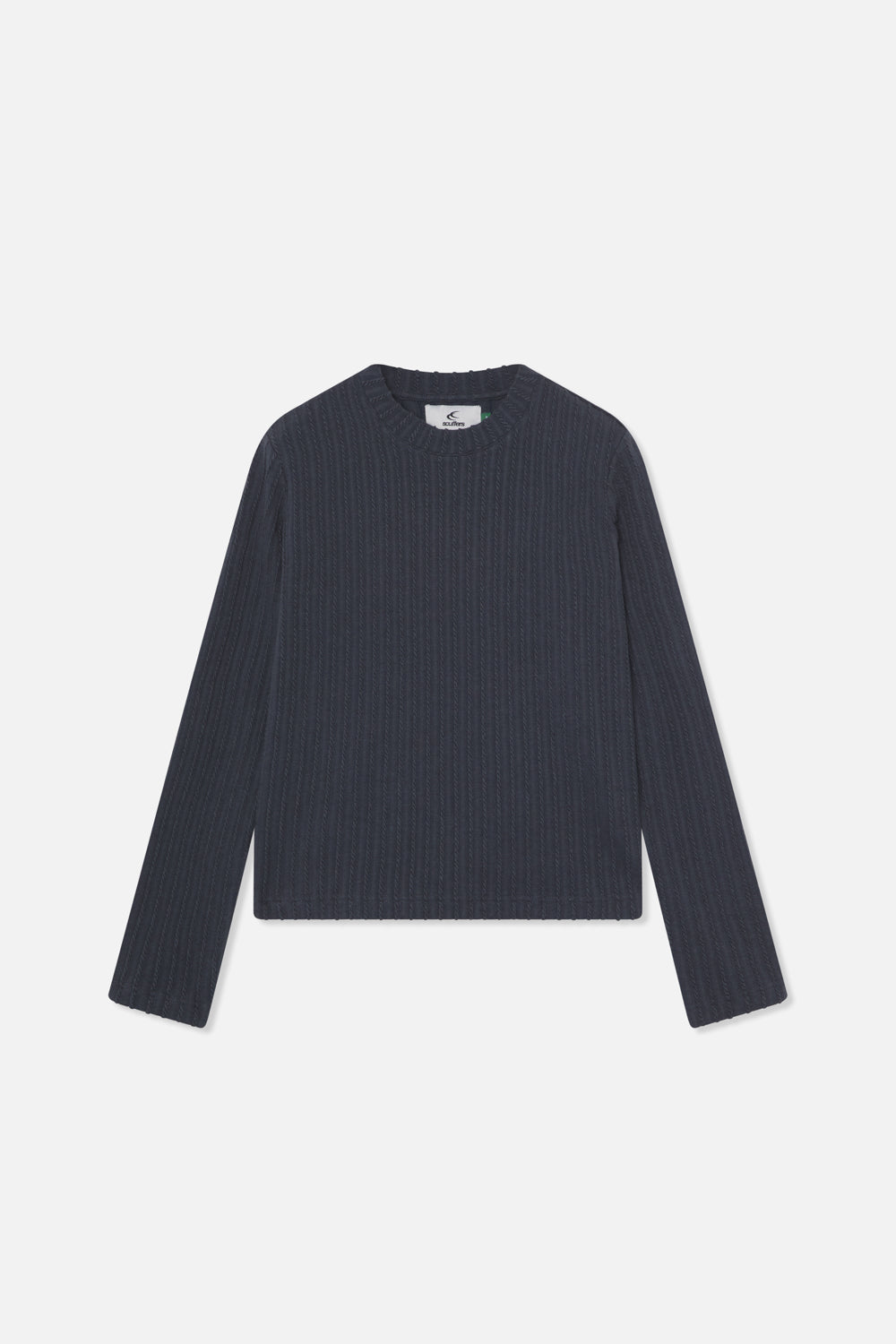 Elegantes dunkles Langarmshirt