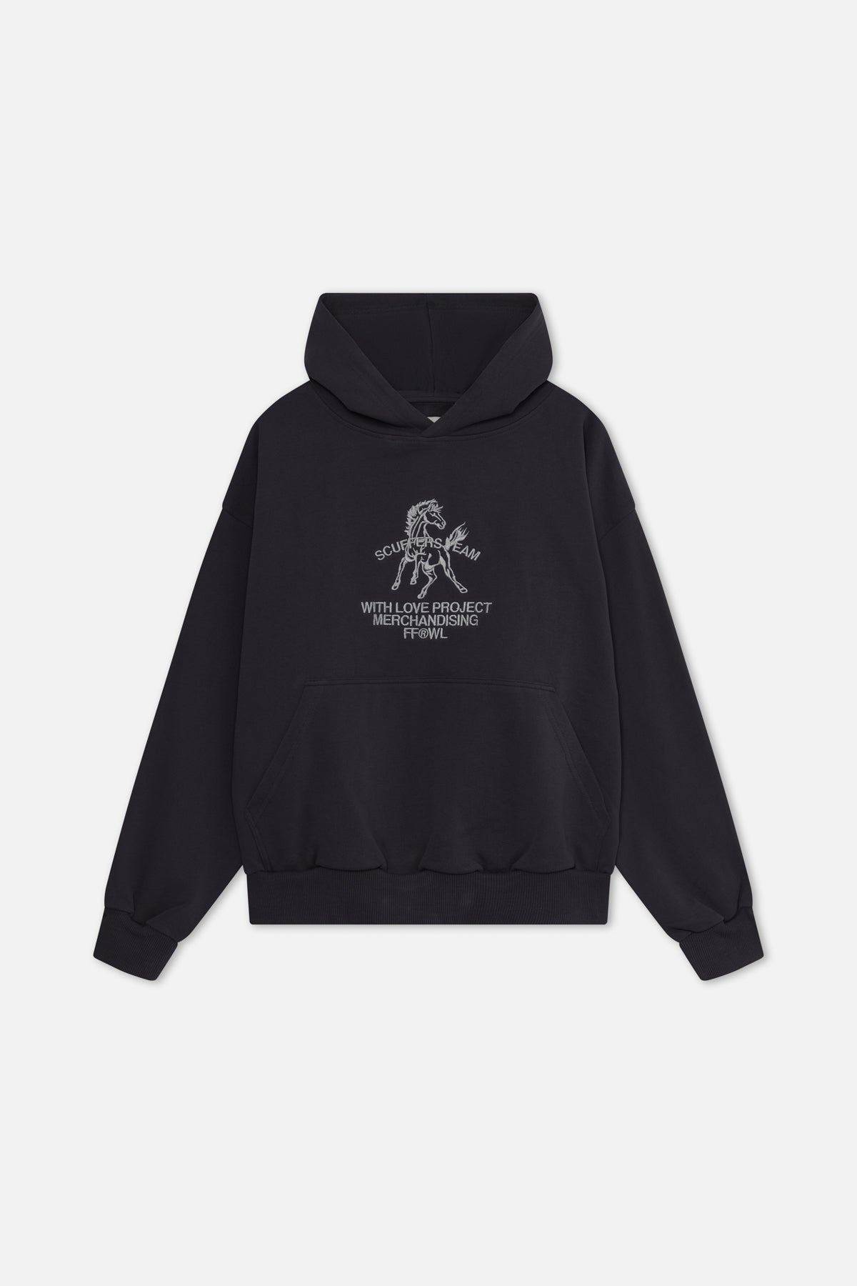 Pferde-Navy-Hoodie