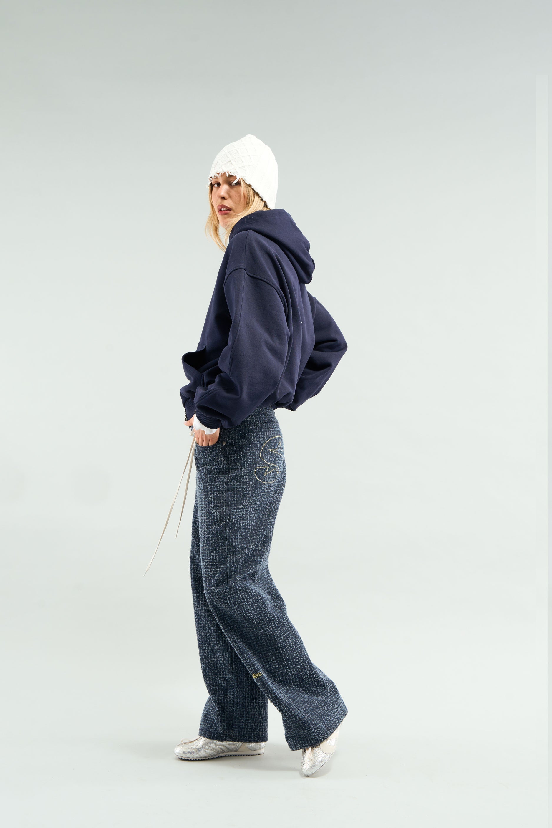 Ripstop-Hose in Marineblau