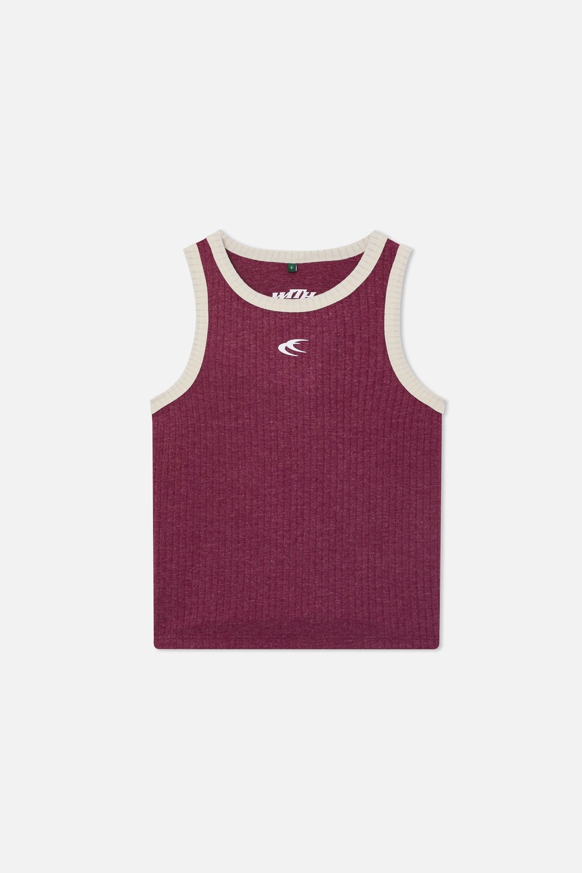 Sportliches burgunderfarbenes Tanktop