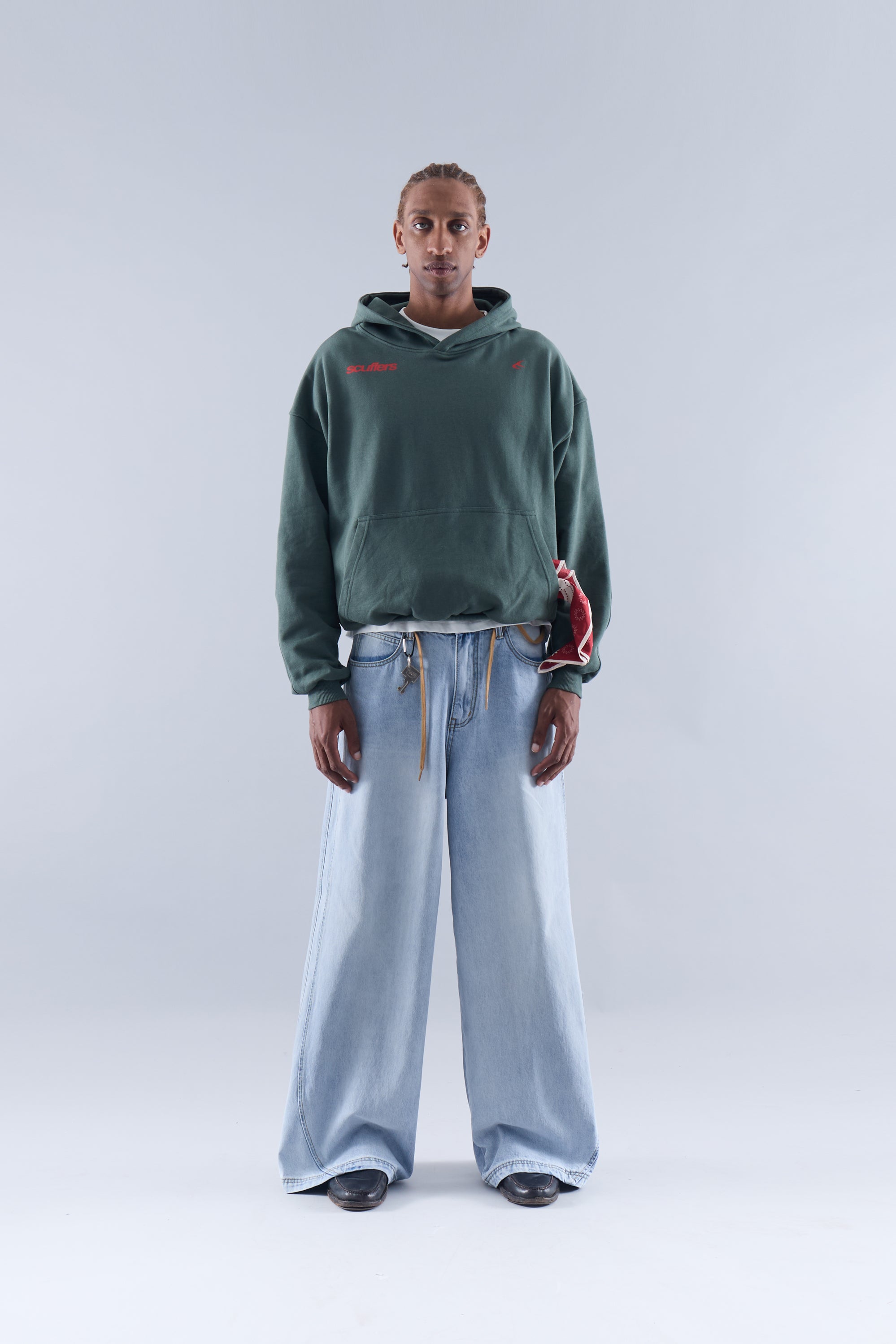 Motor Studios grüner Hoodie