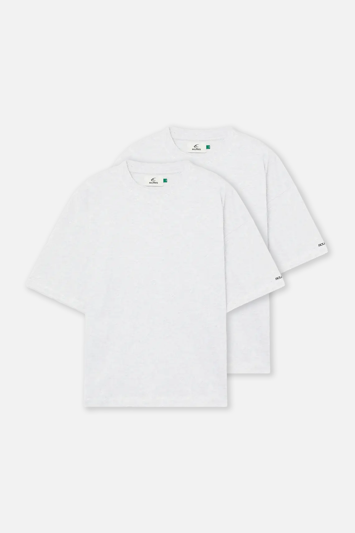 Basic Graues T-Shirt-Set